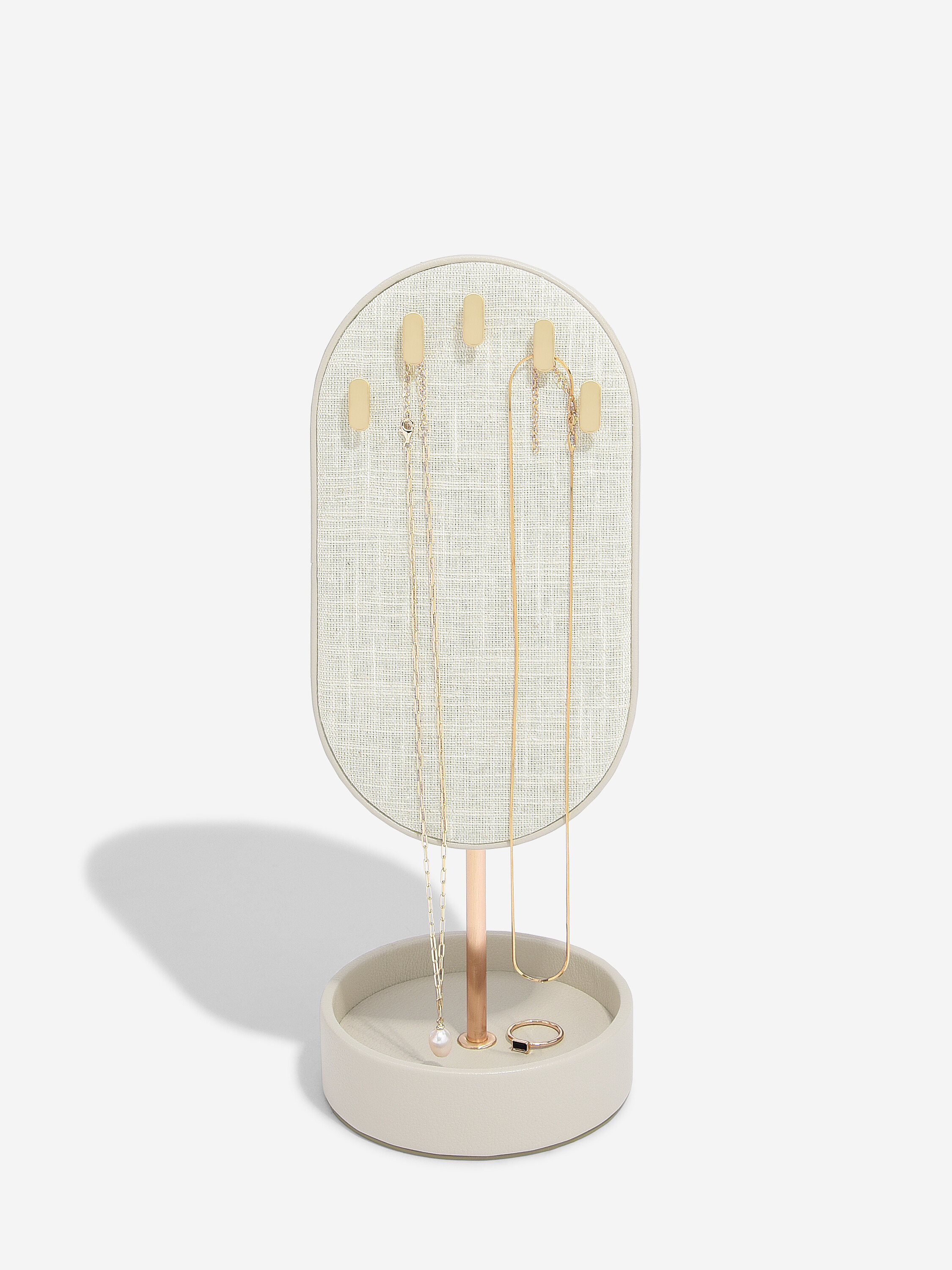 Oatmeal & Linen Necklace Display Stand Stackers