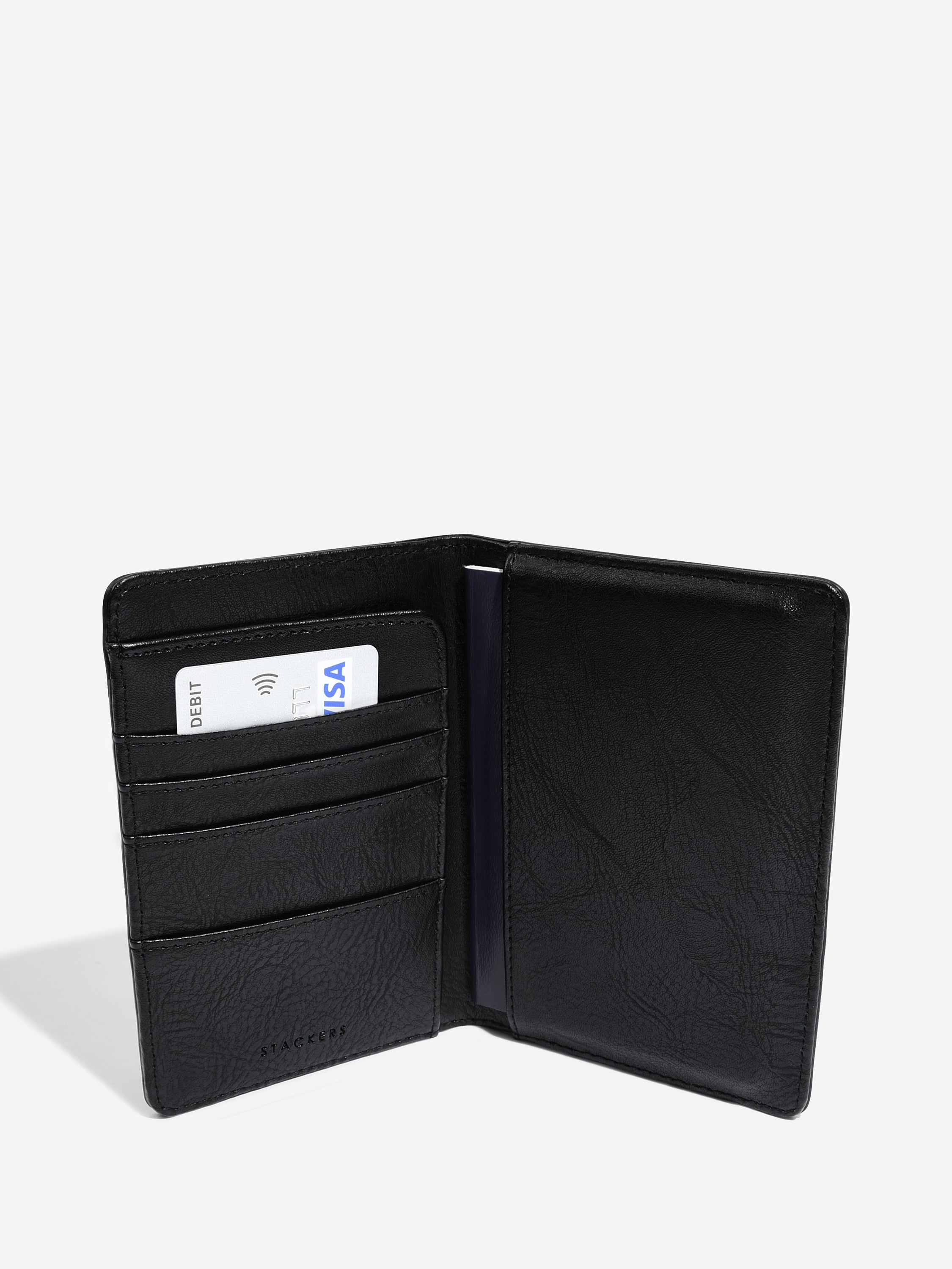 Black Passport Holder Stackers