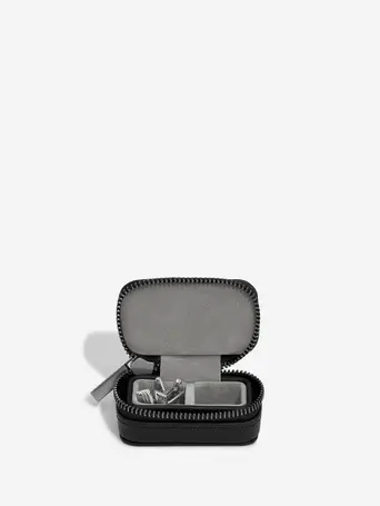 Black Zipped Cufflink Box Black Petite/Zipped/Travel Cufflink Box?