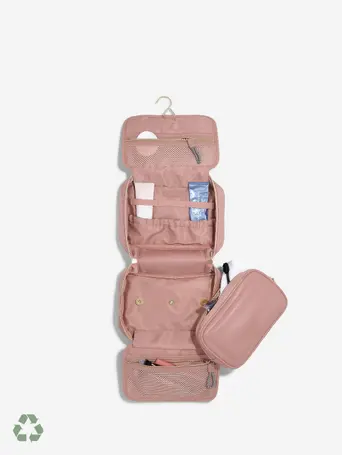 Recycled Nylon Pink Hanging Washbag