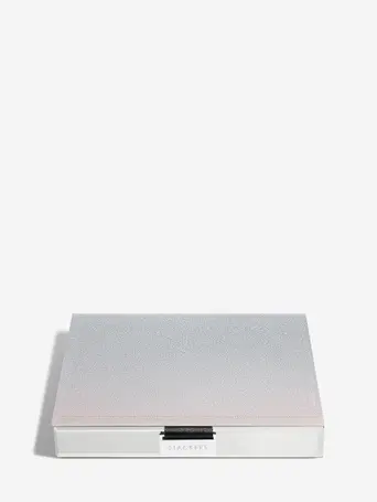 Pink Glass Classic Jewellery Box Lid - Imperfect lining