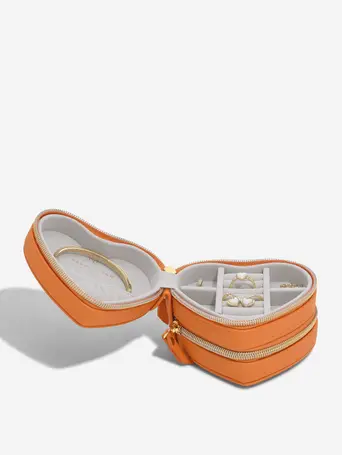 Abbott Lyon X Stackers Peach Zipped Heart Jewellery Box