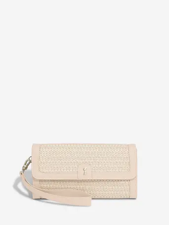 Blush Raffia Purse