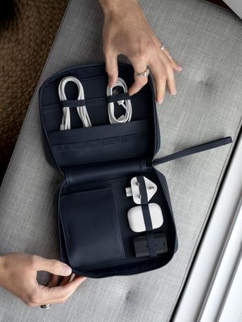 Navy Blue Cable Tidy