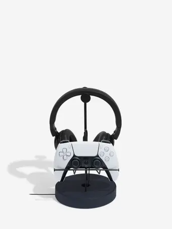Navy Gaming Controller & Headphone Stand