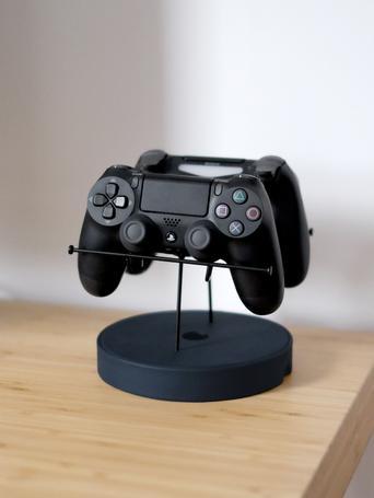 Navy Blue Double Gaming Controller Stand