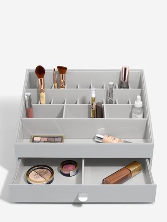 Pebble Grey Supersize Makeup Organiser