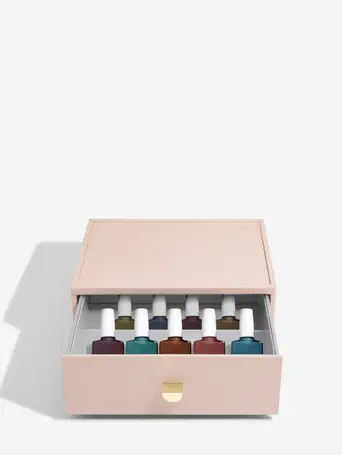 Blush Pink Classic Nail Polish Drawer