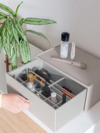 Taupe Supersize Makeup Deep Drawer