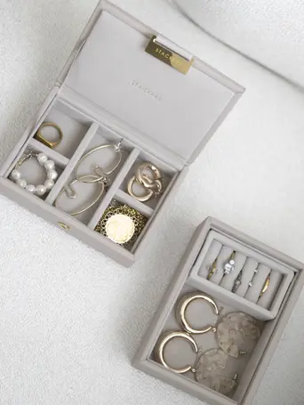 Taupe Micro Jewellery Box