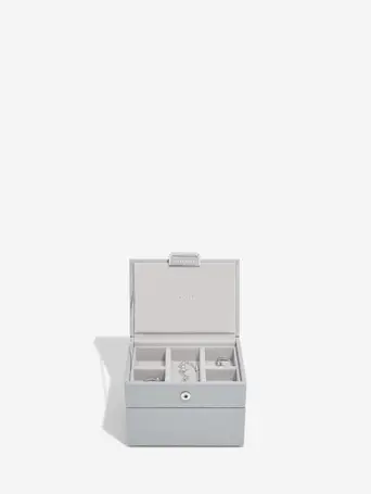 Szürke Pebble Micro ékszerdoboz szett 2 szintes