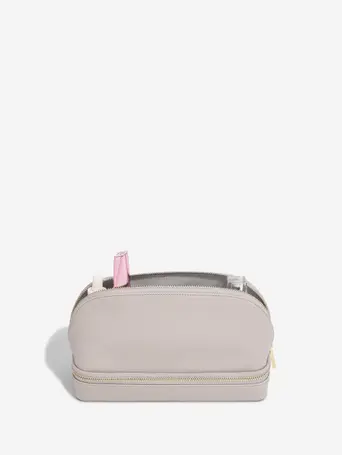 Taupe Cosmetic and Jewellery Bag