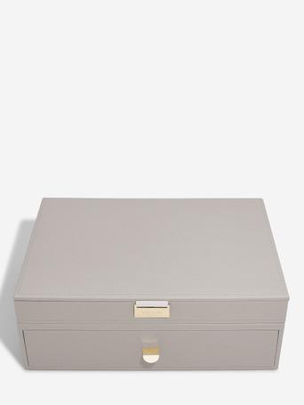 Taupe Supersize Jewellery Box 1-Drawer Set