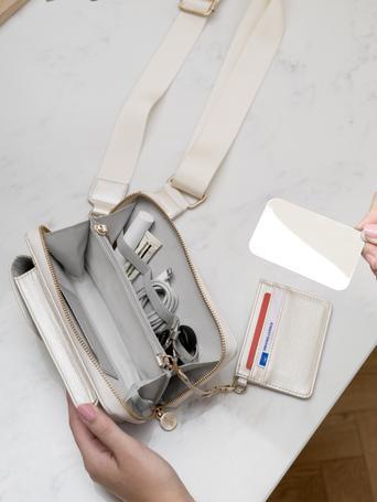 Gyöngyház crossbody keresztpántos kistáska
