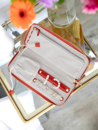 Red Jewellery Roll