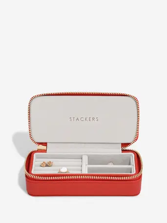Red Medium Travel Jewellery Box