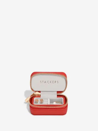 Red Petite Travel Jewellery Box