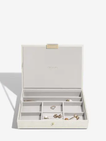 Oatmeal & Linen Classic Jewellery Box Lid
