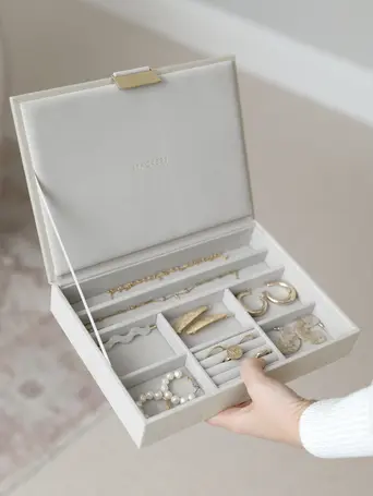 Oatmeal & Linen Classic Jewellery Box Lid