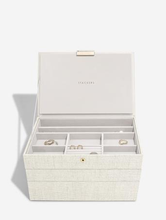 Oatmeal & Linen Classic Jewellery Box Set of 3