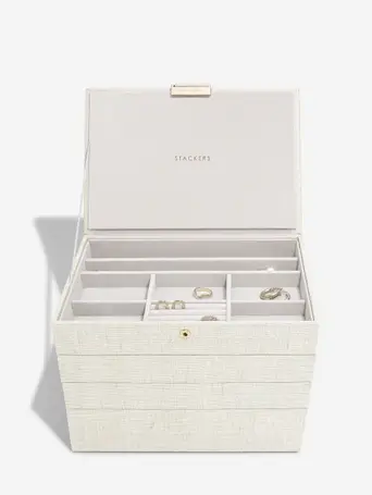 Oatmeal & Linen Classic Jewellery Box Set of 4