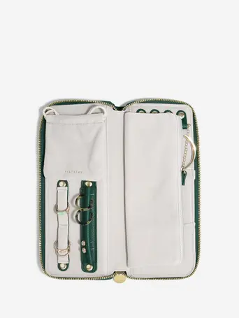 Forest Green Jewellery Roll
