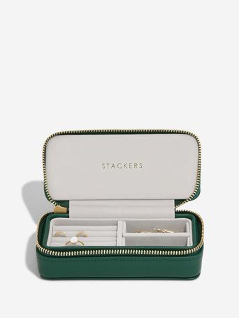 Forest Green Medium Travel Jewellery box