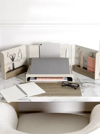 Oatmeal & Linen Office In A Box