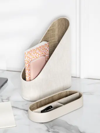 Oatmeal & Linen Magazine File