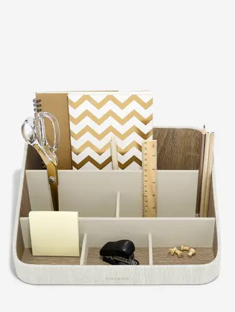 Oatmeal & Linen Desk Organiser