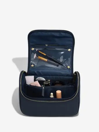 Navy Blue Large Cosmetic Case