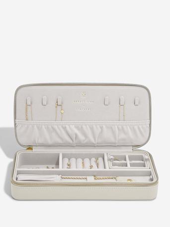 Abbott Lyon X Stackers Oatmeal Zipped Jewellery Box
