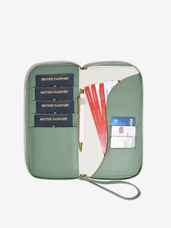 Seafoam Family Passport Holder 
