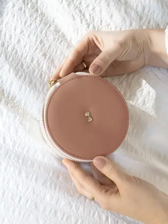 Desert Round Travel Jewellery Box