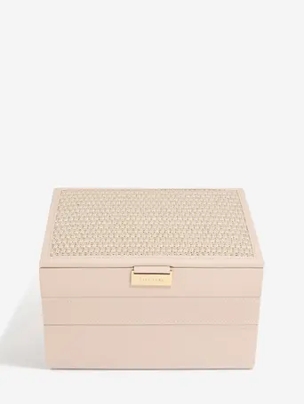 Blush Raffia Classic Jewellery Box Set of 3