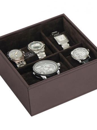 STACKER MEN LARGE BROWN/ VELVET WATCHES