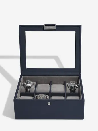 Navy Blue 8 Piece Watch Box