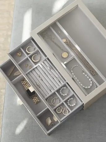 Oatmeal Supersize Jewellery Display Box Set of 2