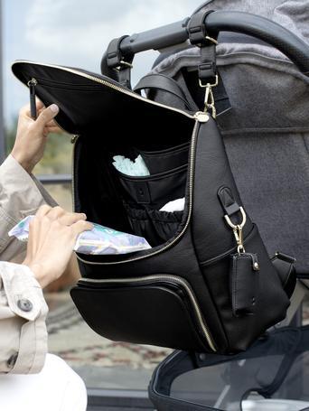 Black Baby Changing Backpack 