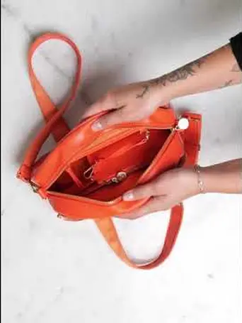 Orange Crossbody Bag