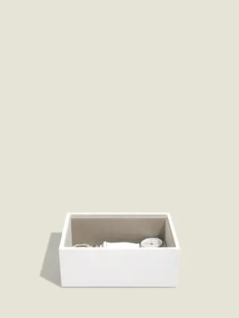 STACKER MINI WHITE DEEP OPEN 18 x 12.5 x 7 CM