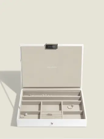 STACKER CLASSIC LIDDED WHITE (25 x 18 x 3.5 CM)