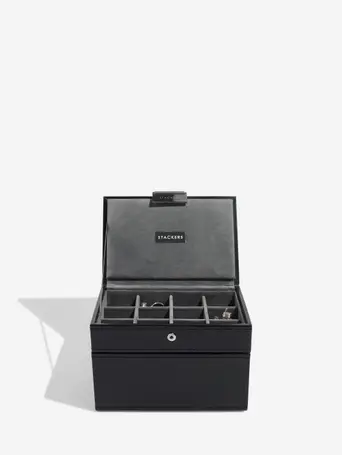 Black Cufflink & Watch Box