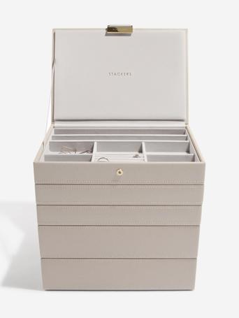 Taupe Classic Jewellery Box Set of 5