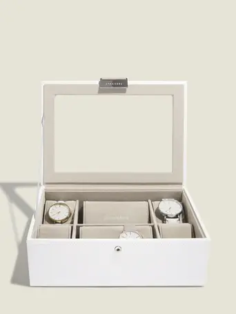 STACKER WATCHBOX 8 PC TOP WHITE