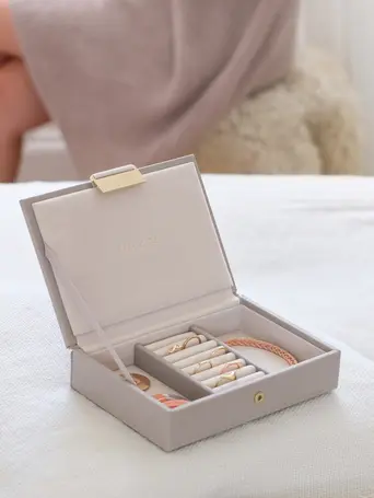 Taupe Mini Jewellery Box Lid