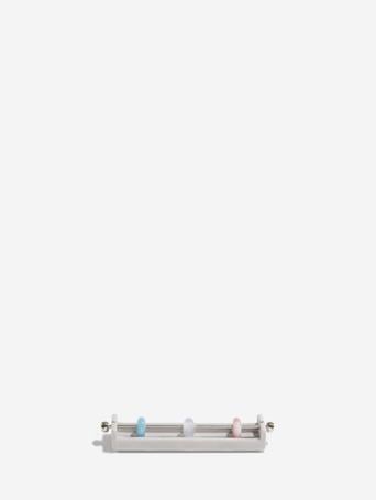 Grey Velvet Charm Bar