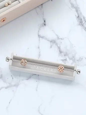 Grey Velvet Charm Bar