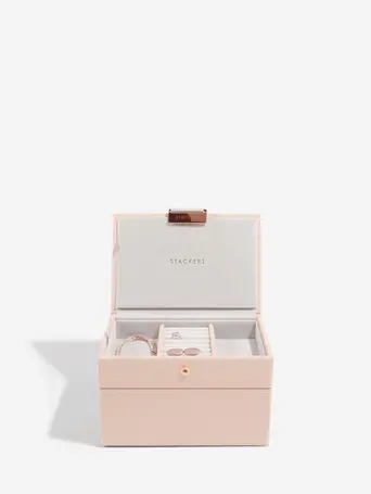 Blush Pink Mini Jewellery Box Set of 2