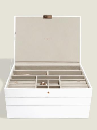 STACKER XL SET 3 PCS WHITE & ROSE GOLD